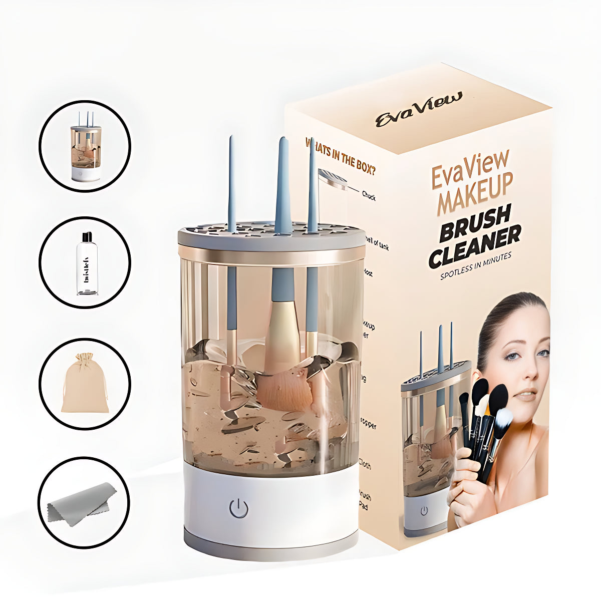 EvaView™ Electric Makeup Brush Cleaner